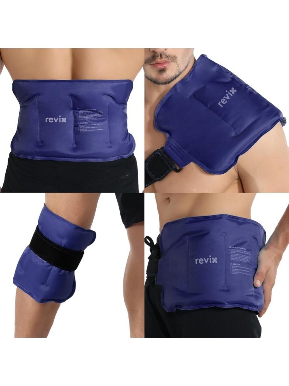 Reusable Gel Ice Pack for Injuries - Cold Compress for Back, Knee, Shoulder, Leg